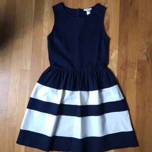 Bare III Navy and White Striped Dress